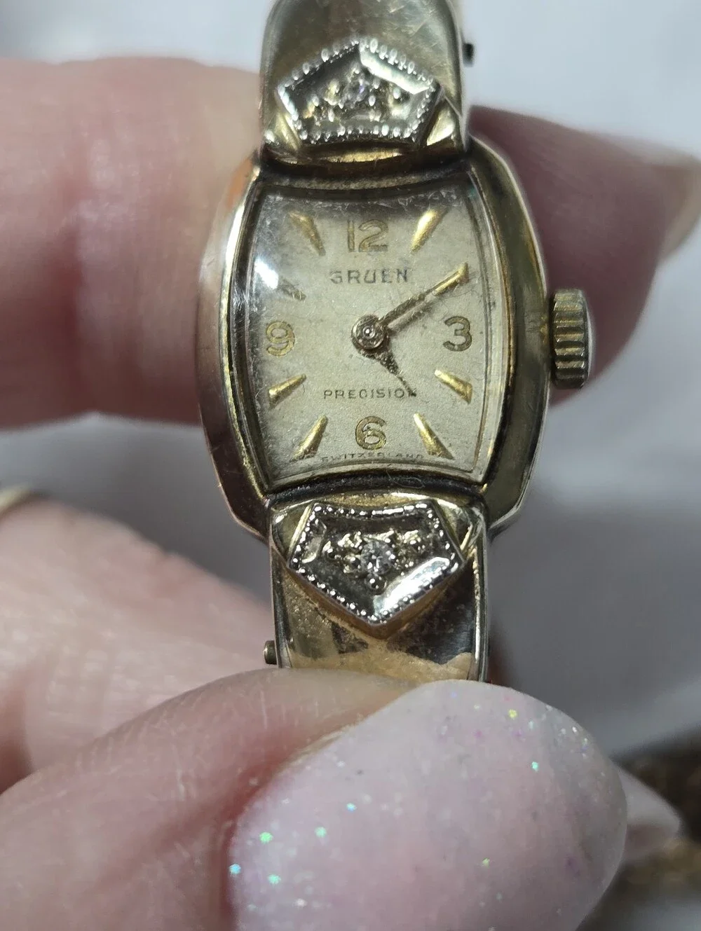 Gruen Women's Gold-Tone Precision Vintage Bracelet Watch